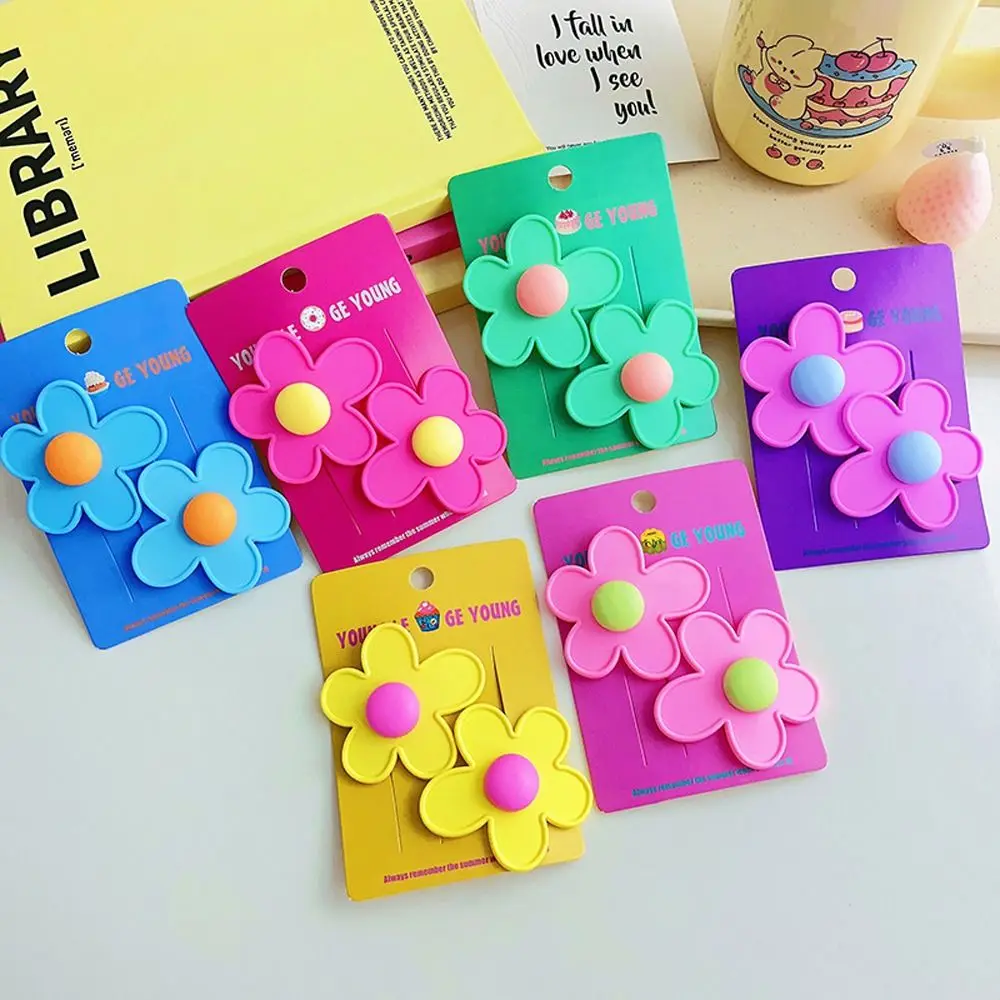 

Candy Color Hair Pins Flower Hair Clips Headwear Barrettes for Women for Children Women Girls