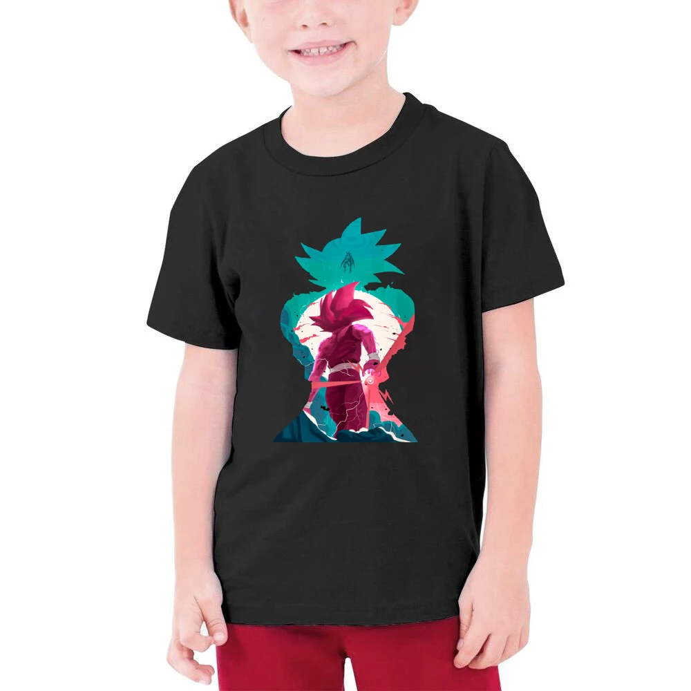 

CLOOCL Anime Cartoon Colorful Super Goku Tees 100% Cotton Children's T-shirt Boy Clothing Kids Short Sleeve Tops Drop Shipping