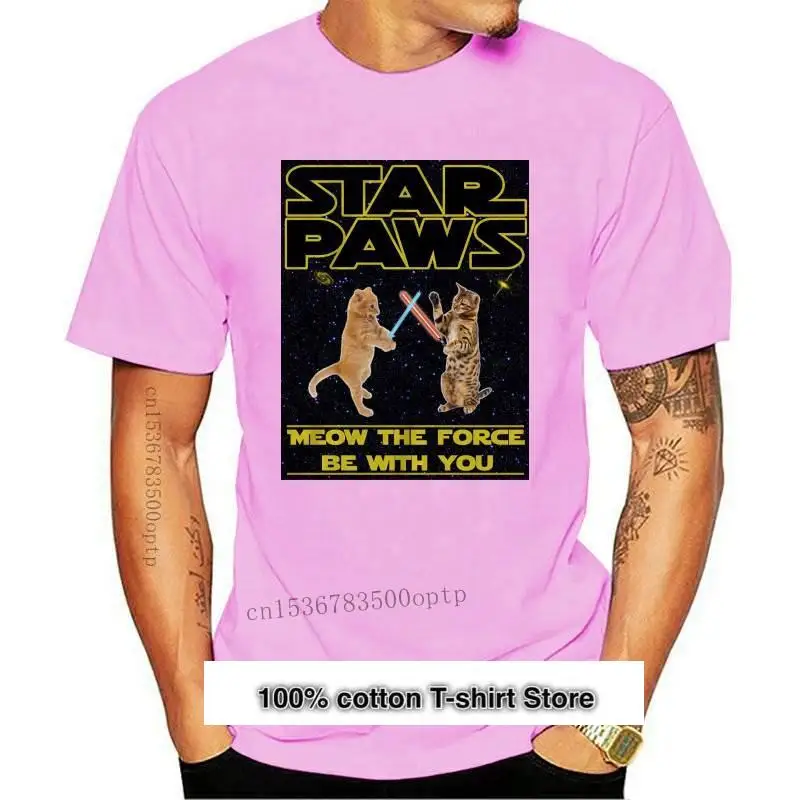 

Camiseta de Star Paws para hombres, camisa de parodia, nueva