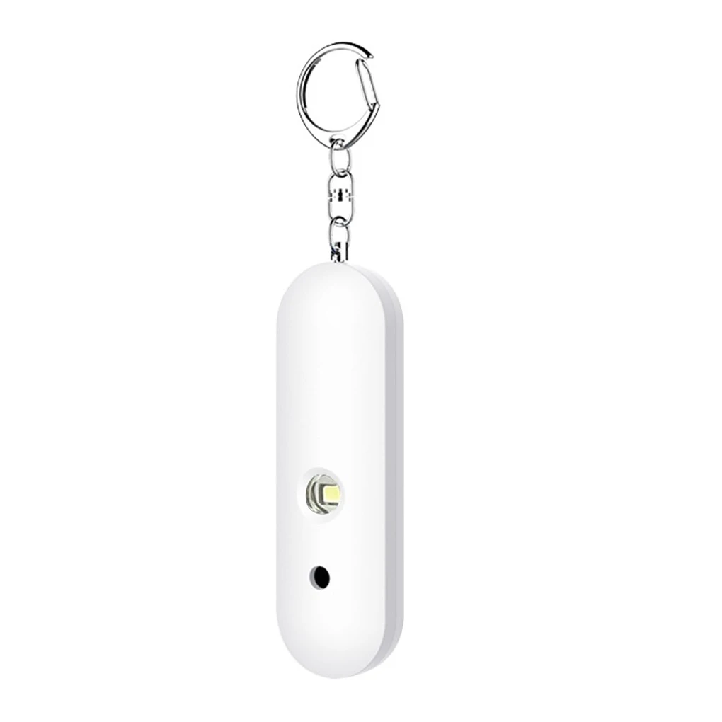 

Keychain Alarm Survival 130dB Loud Sound Personal Siren Emergency Flashlight with Buckle Adults Kids Alarming Device