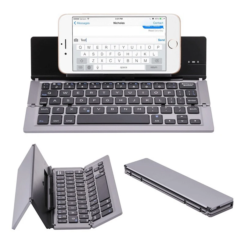 Folding Bluetooth Keyboard Portable Foldable  Wireless Keypad for Windows, Android, IOS,Laptop Multiple Colors To Choose From