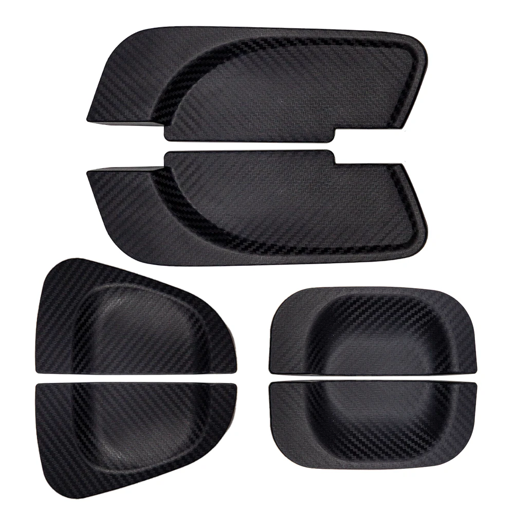 

Протектор дверной ручки для Toyota Hiace 200 серия 2013-2023 чехол на дверную ручку из углеродного волокна с рисунком 6P Hiace аксессуары