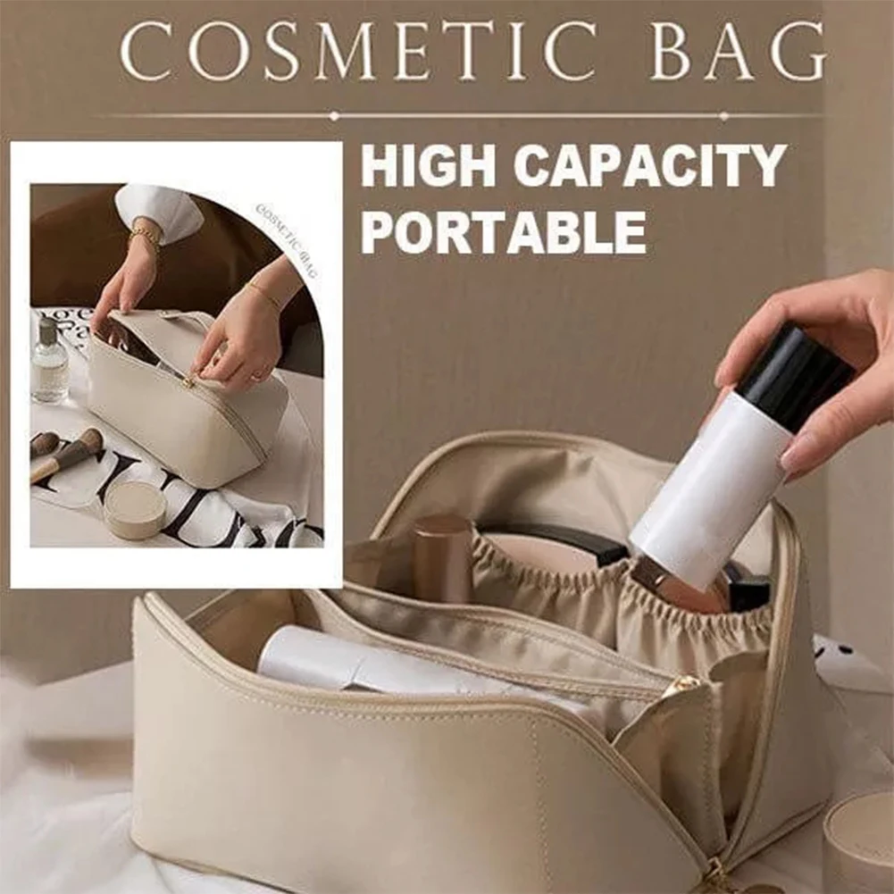

Women's Cosmetic Bag Portable Large Capacity Waterproof Wash Bag For Travel Travel Packing Organizer Zipper Cosmetic Storage Bag