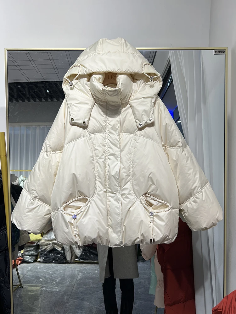 Women Down Jacket New Casual Style White Duck Down Jackets Autumn Winter Coats And Parkas Female Outwear