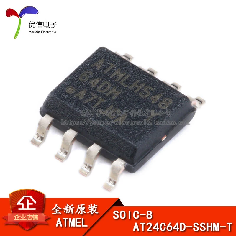 

10pieces Original stock AT24C64D-SSHM-T SOIC-8 EEPROM-