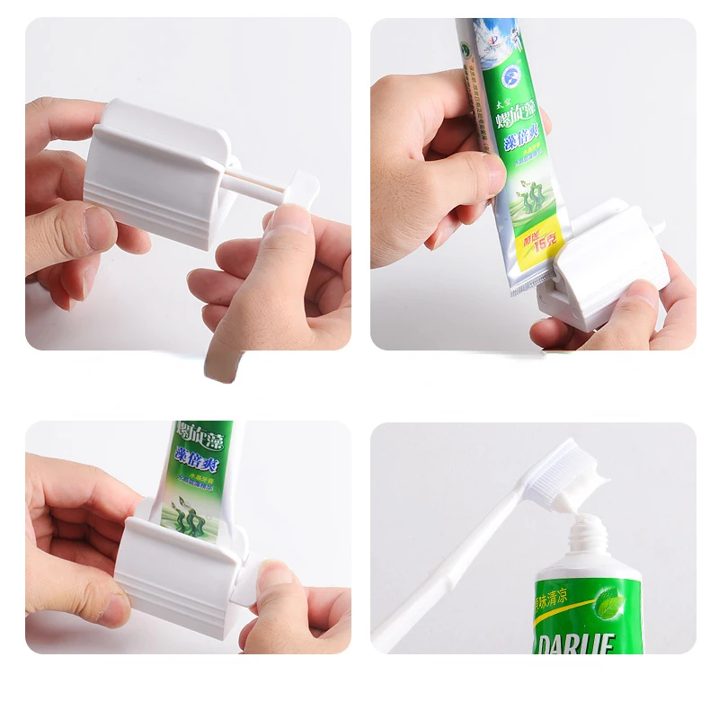 

Toothpaste Device Multifunctional Toothpaste Dispenser Facial Cleanser Squeezer Clips Manual Lazy Toothpaste Tube Squeezer Press