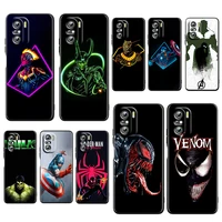 groot marvel avengers for xiaomi redmi k50 k40 gaming k30 k20 pro 5g 10x 9t 9c 9a tpu soft black phone case fundas coque cover