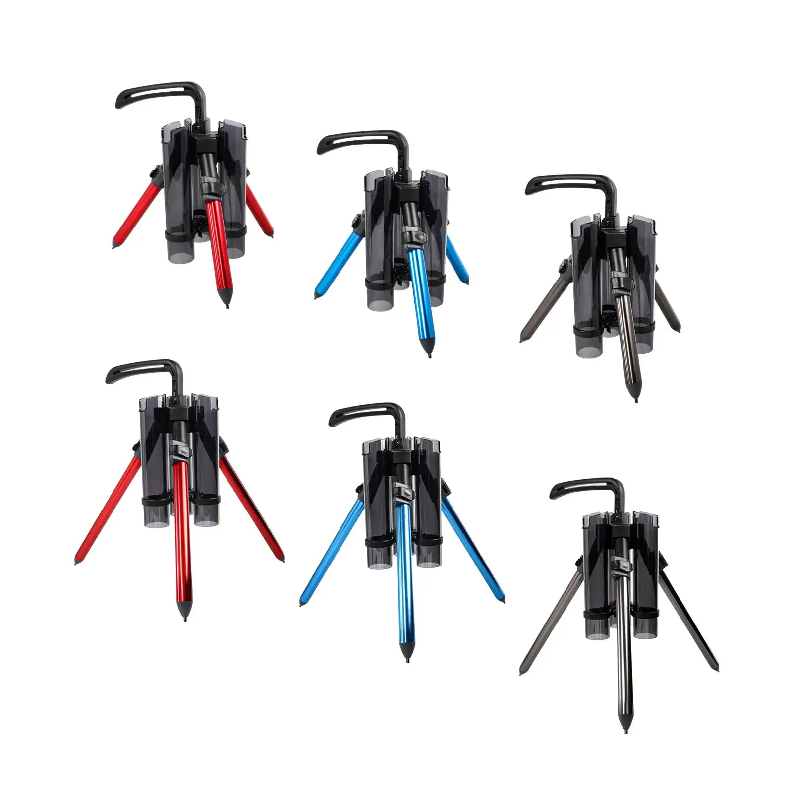 

Fishing Rod Tripod Bracket Lightweight Folding Aluminum Alloy Rack for Boat