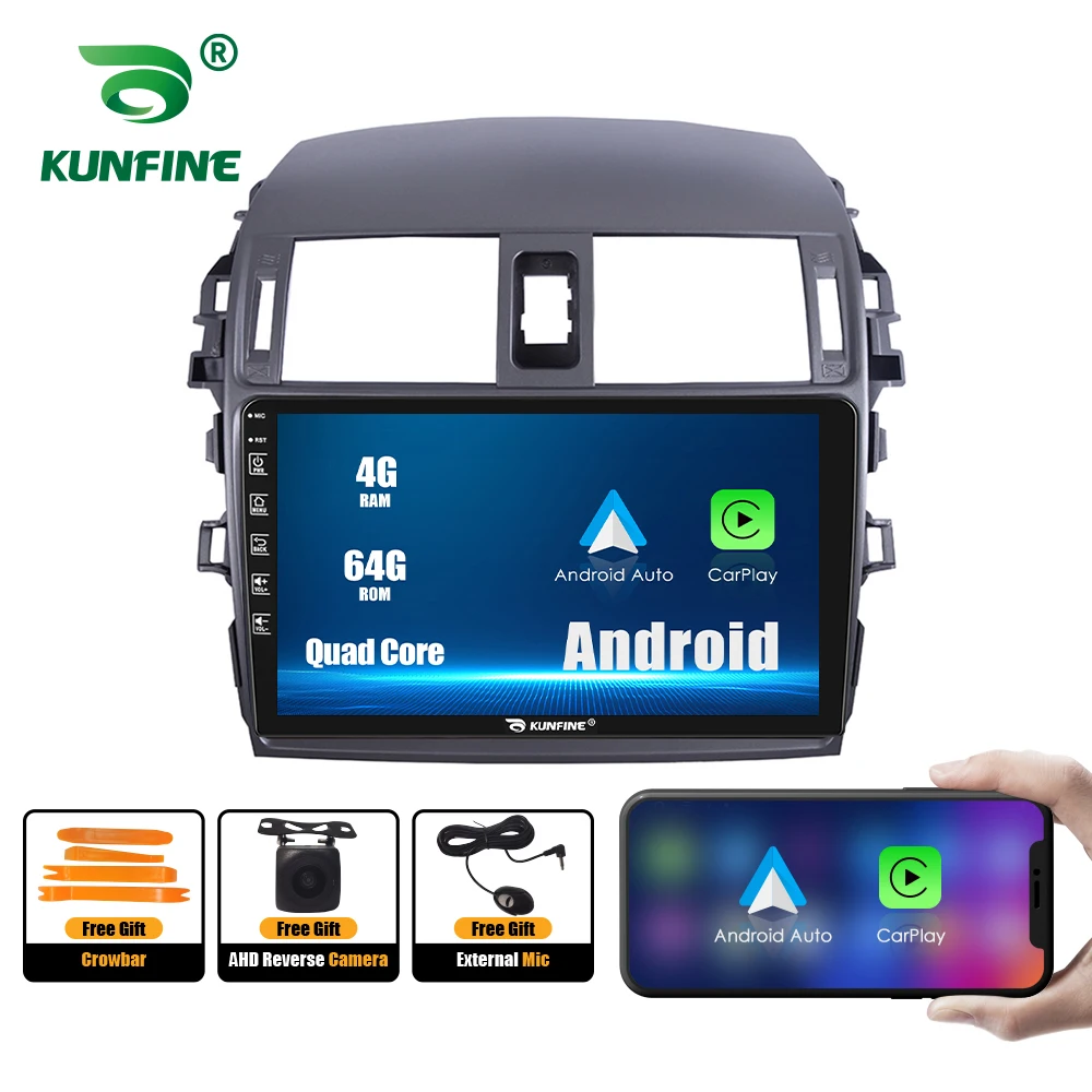 

Автомобильная стереосистема Android для Toyota Corolla E140/150 2007-2013 2Din Android Auto Восьмиядерный DVD GPS-навигатор Player Carplay