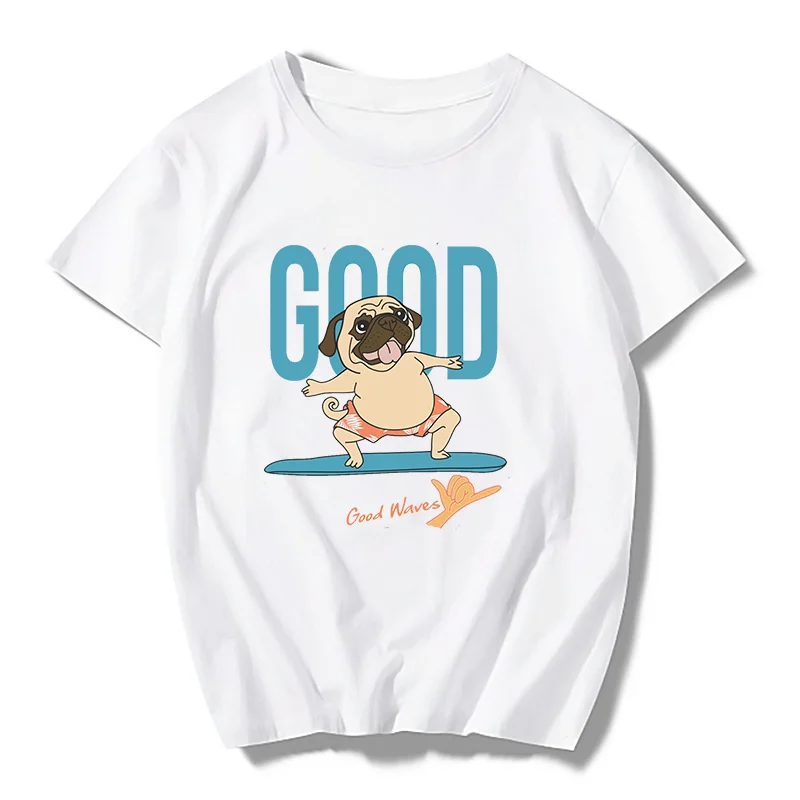 Рисунок 2 - Милый мопс ездит ветром и волнами