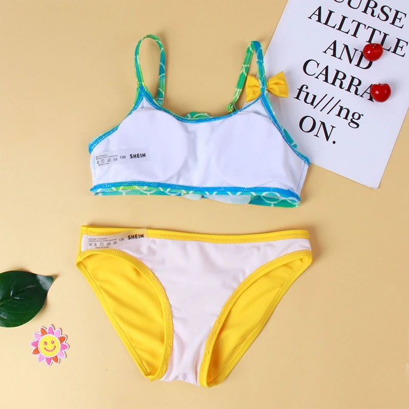 

Раздельный купальник для девушек с тонкими бретельками для треугольной пляжной одежды, боди для плавания