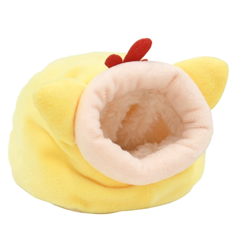 

H55A Hamster Hammock Winter Warm Velvet Small Pet Cage Sleep Nest Bed for Guinea Pigs Hedgehog Squirrel Cage Accessories