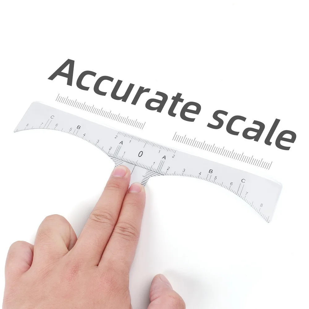 

Eyebrow Grooming Stencil Shaper Ruler Measure Tool Makeup Reusable Eyebrow Ruler Tool Measures