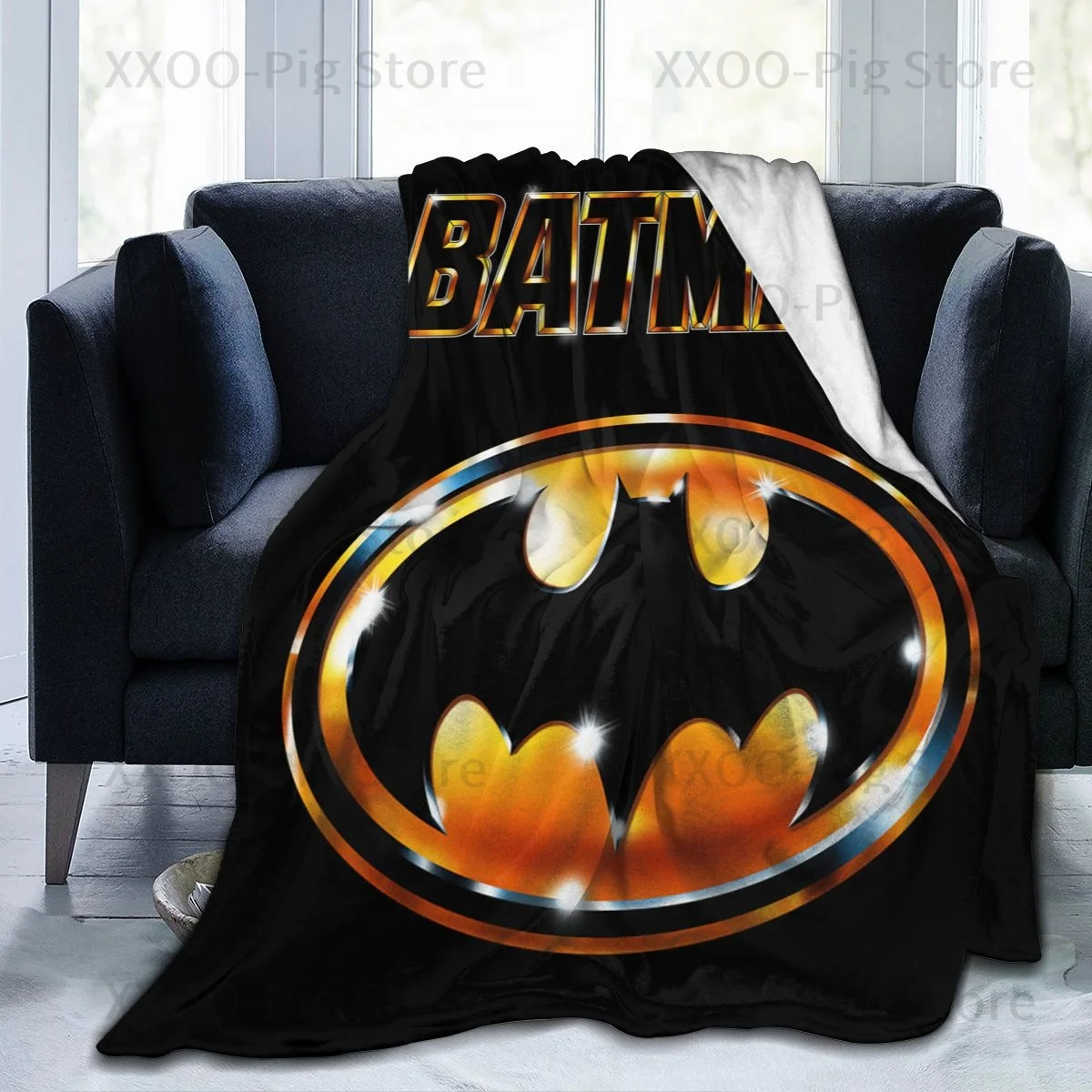 

high quality Superhero Batmans Throw Blanket Fuzzy Warm Throws for Winter Bedding 3D Printing Soft Micro Fleece Blanket