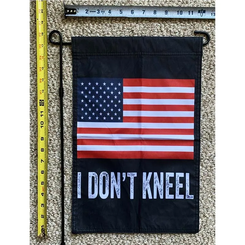 

Donald Trump Garden Flag FREE SHIPPING I Don't Kneel Flags Biden Sucks USA Sign 12x18" Banner yhx0458