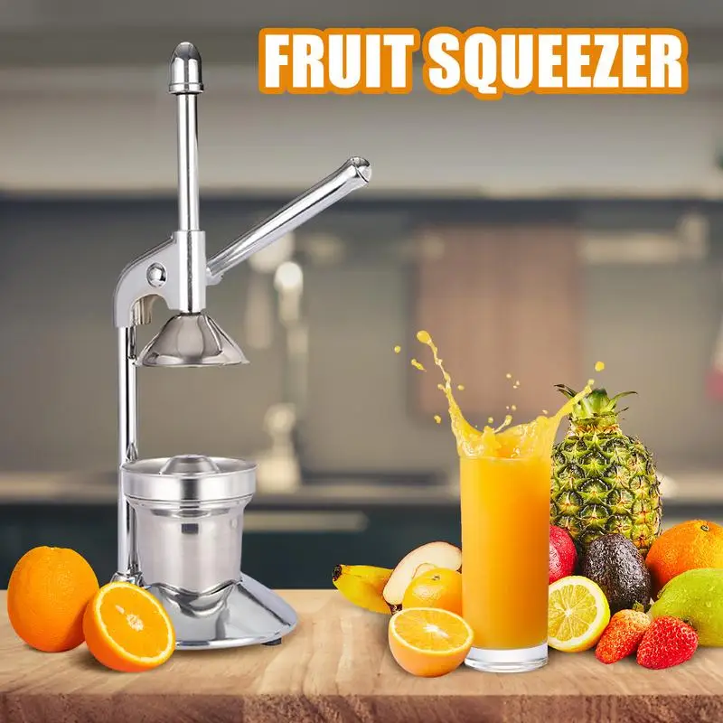 

Heavy Duty Hand Press Juicer Stainless Steel Manual Lemon Squeezer Portable Lightweight Orange Juicer For Home Restaurant Office