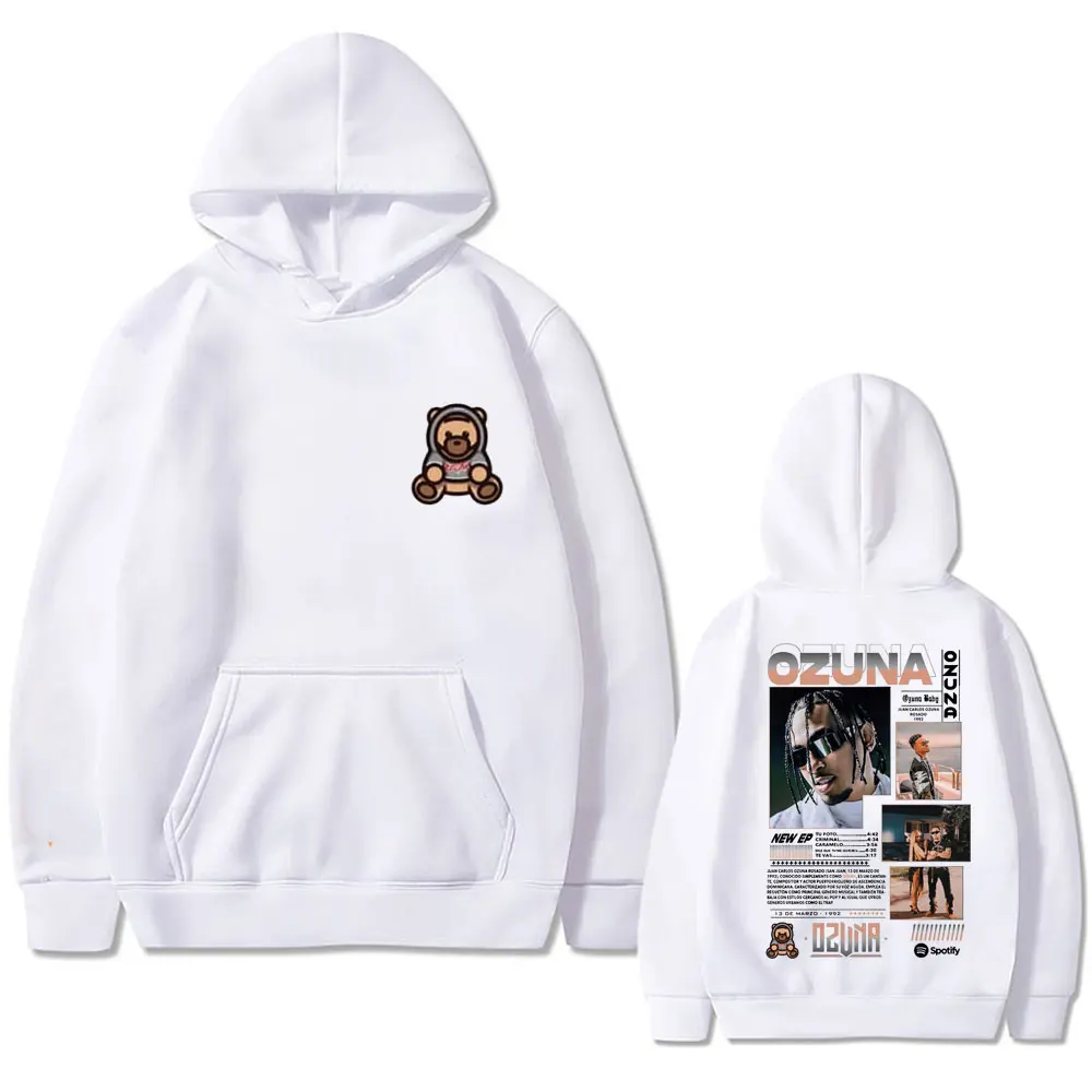 Рэпер Озуна толстовка с двусторонним принтом Anuel AA уличная одежда мужской