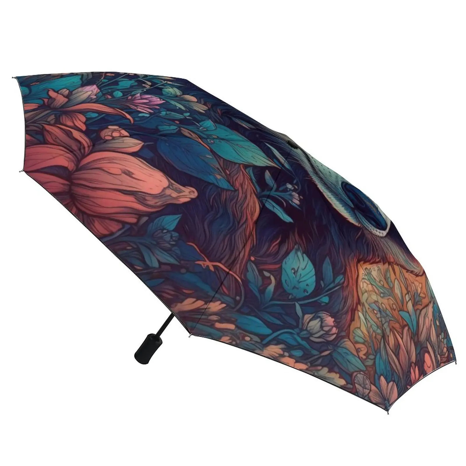 

Автомобильный Зонт Panda с 8 ребрами, неоновые ветрозащитные зонты с цветной окраской, из углеродного волокна, легкие зонтики для мужчин и женщин