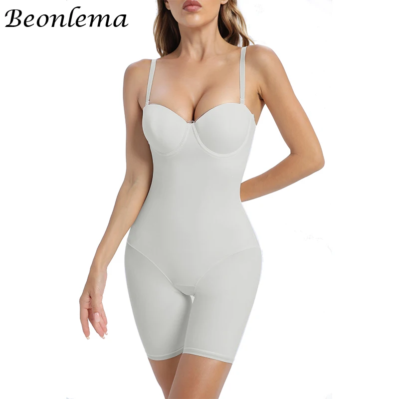 Beonlema Women Waist Trainer Bodysuit Shapewear Sexy Jumpsuit Women's Binders and Shapes Tummy Control Butt Lifter Short Rompers