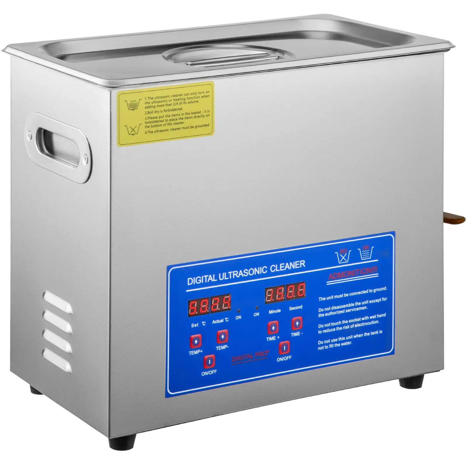 

6 Liter Industry Ultrasonic Cleaners Cleaning Equipment for Jewellery Rings Watches Eyeglasses Dentures Coins