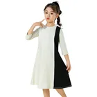 Детское хлопковое платье с рукавом 34, на возраст от 3 до 8 лет