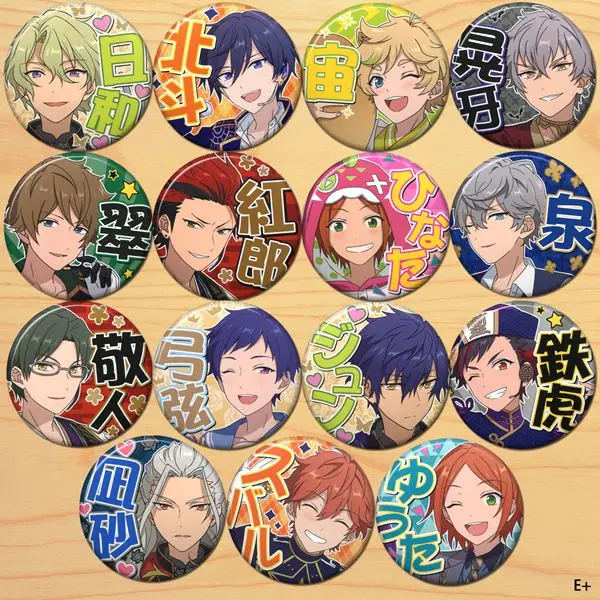 

Anime Ensemble Stars Nagumo Tetora Takamine Midori 58mm Figure Badge Round Brooch Pin Gifts Kids Collection Toy 1421