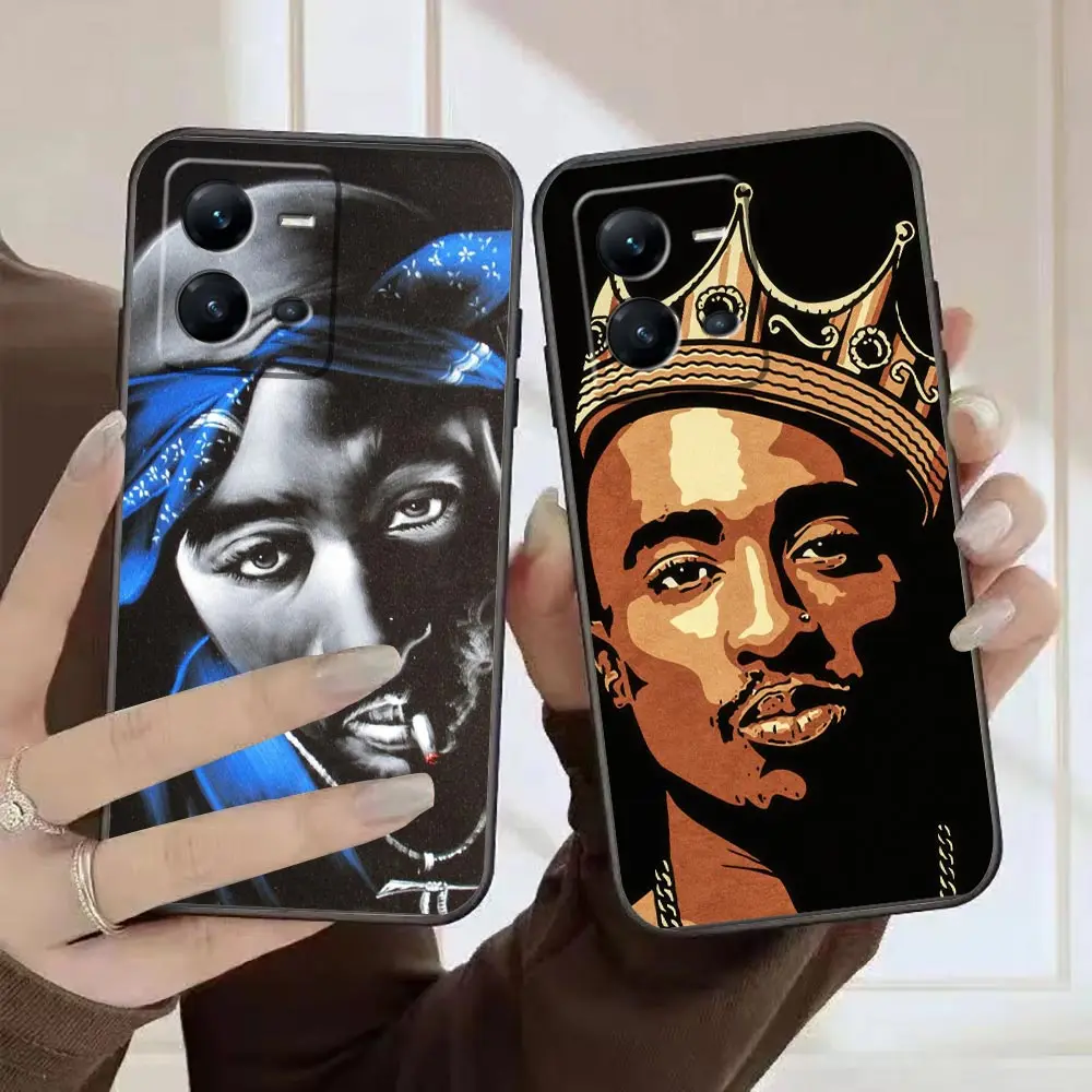

Funda Case For VIVO X90 X80 X70 X60 X50 X27 X23 X21 Plus V25 V23 V23E V21 V21E V20 SE V19 Pro 5G Case Rapper 2pac Singer Tupac