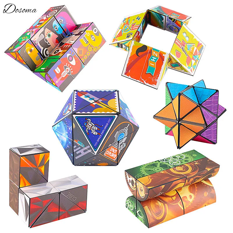 

Infinity Flip Magic Cube Children Adult Decompression Toy Puzzle Anti Stress Tool Unlimited Shape Cognitive Product Variety Cube