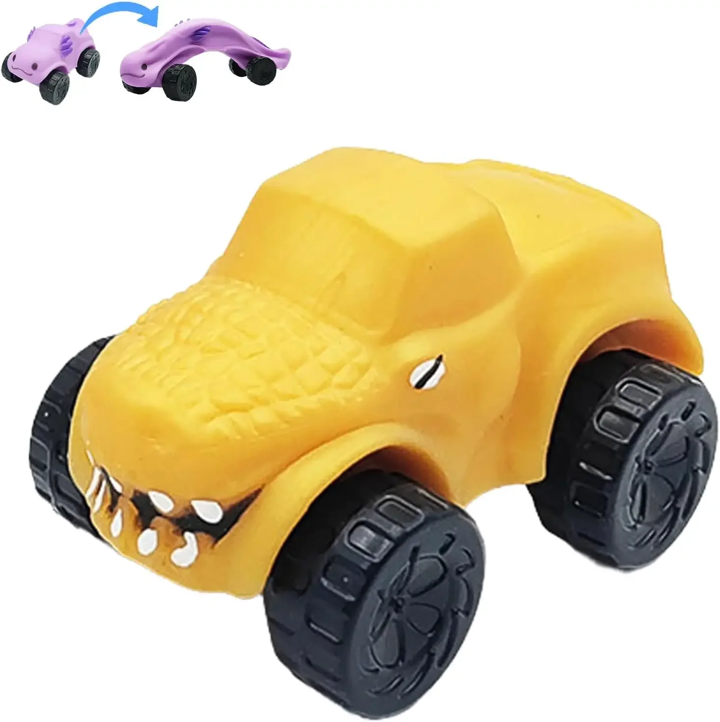 Разминающий деформированный обучающий игрушечный автомобиль расширяемый