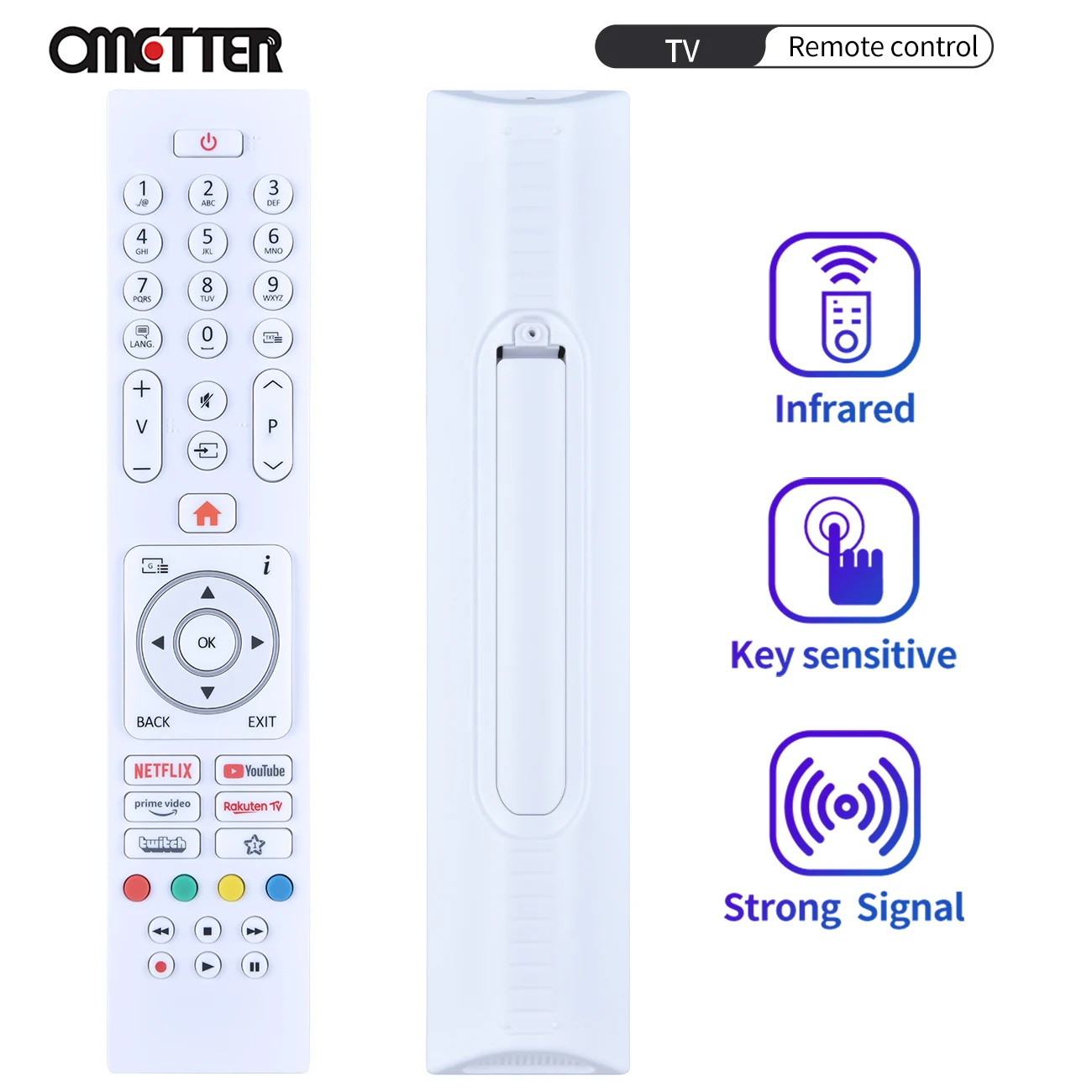 

New Remote Control for Hanseatic JVC Smart TV HYUNDAI RC45135P