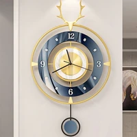 creative silent metal wall clock hanging luxury living room luxury wall clock metal watch wall wanduhr home giant wall clock