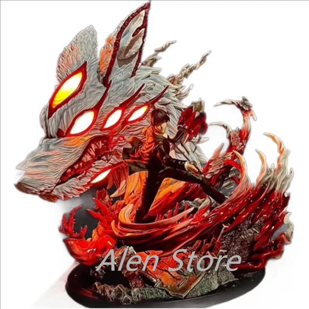 Человек с бензопилой аниме-фигурка Хаякава Аки фигурка со светом 25 см статуя из