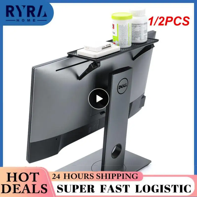 

1/2PCS Screen Top Shelf Adjustable Computer Monitor Desktop Display Stand Storage Rack Holder Home Office Organizer