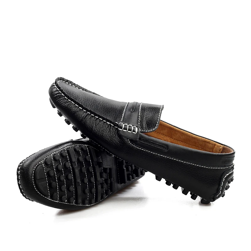 

Casual Shoes for Men Breathable Slip-on Black Gary Loafers Mens Driving Moccasins Shoes Man Social Bean Shoe Size 38-44