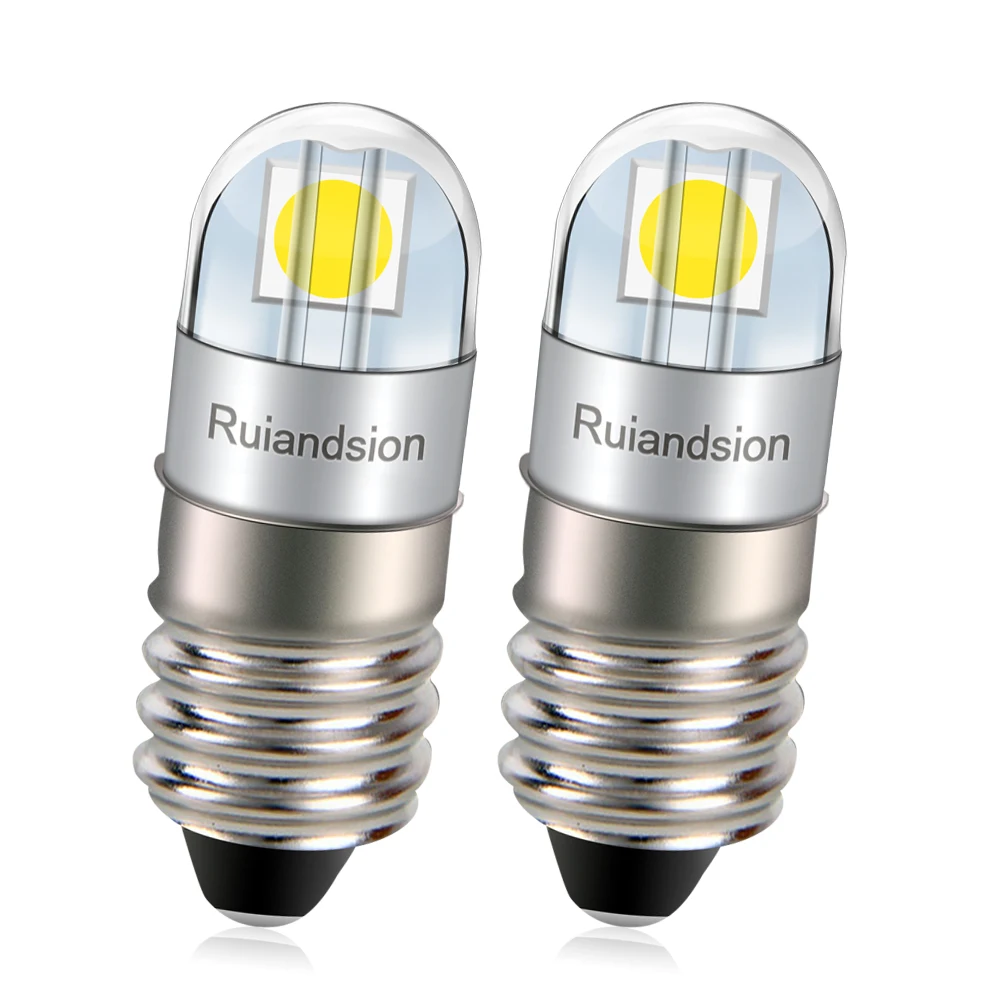 

Светодиодная лампа Ruiandsion E10 3030 2SMD с чипами, белая, 3 В, 4,5 В, 6 В, 9 В, 12 В, 24 В, 110 В, 220 В, неполярная, для кемпинга, пешего туризма, спелеологии, 200 лм