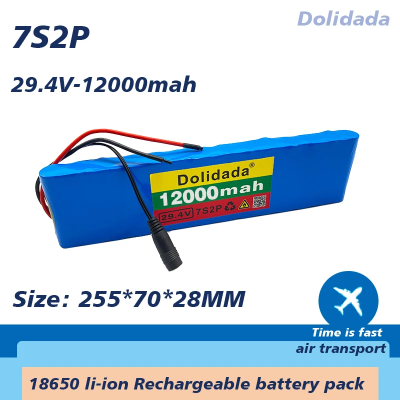 

Новый блок литий-ионных батарей 7s2p 29,4 в 12000 мАч с балансировкой 20 А BMS для электрического велосипеда скутера электрической инвалидной коляск...