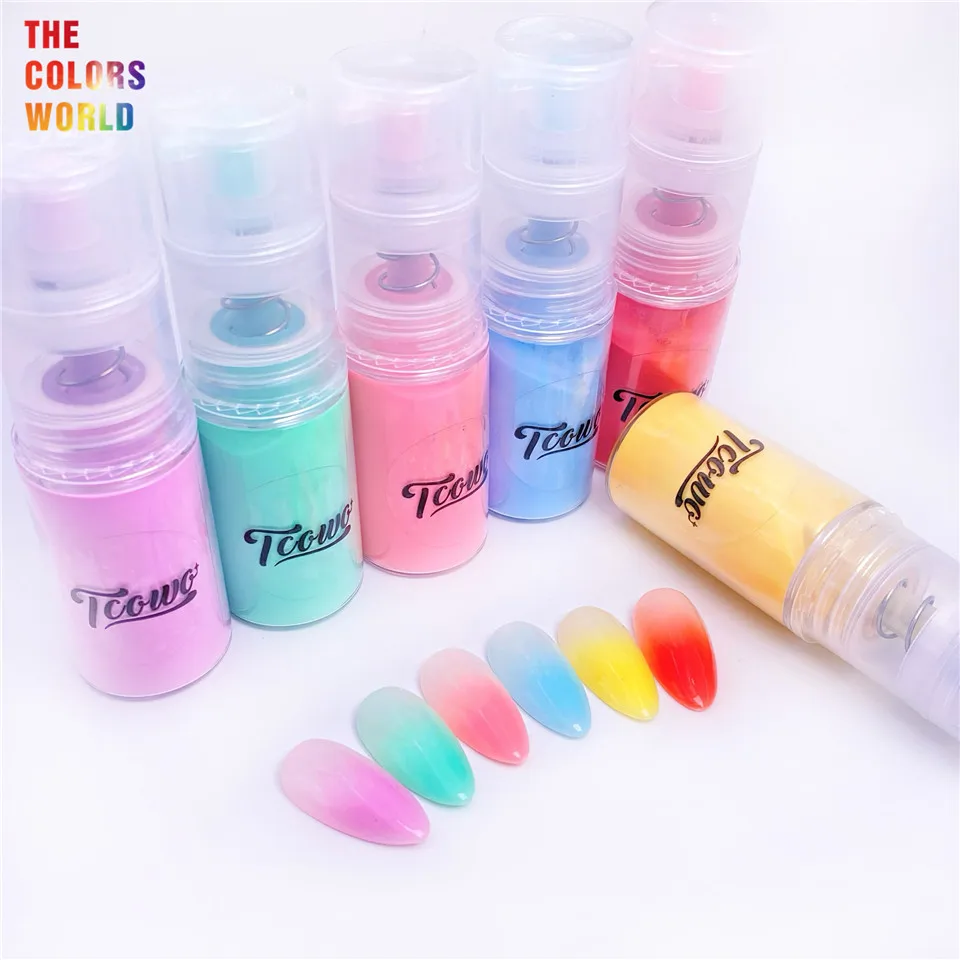 Мерцающий спрей для ногтей с эффектом омбре 9 г мерцающий искусство создайте