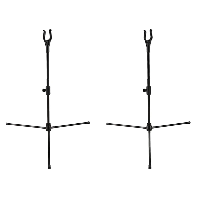 

2X Archery Bow Stands Recurve Bows Holder Bow Stand Rack