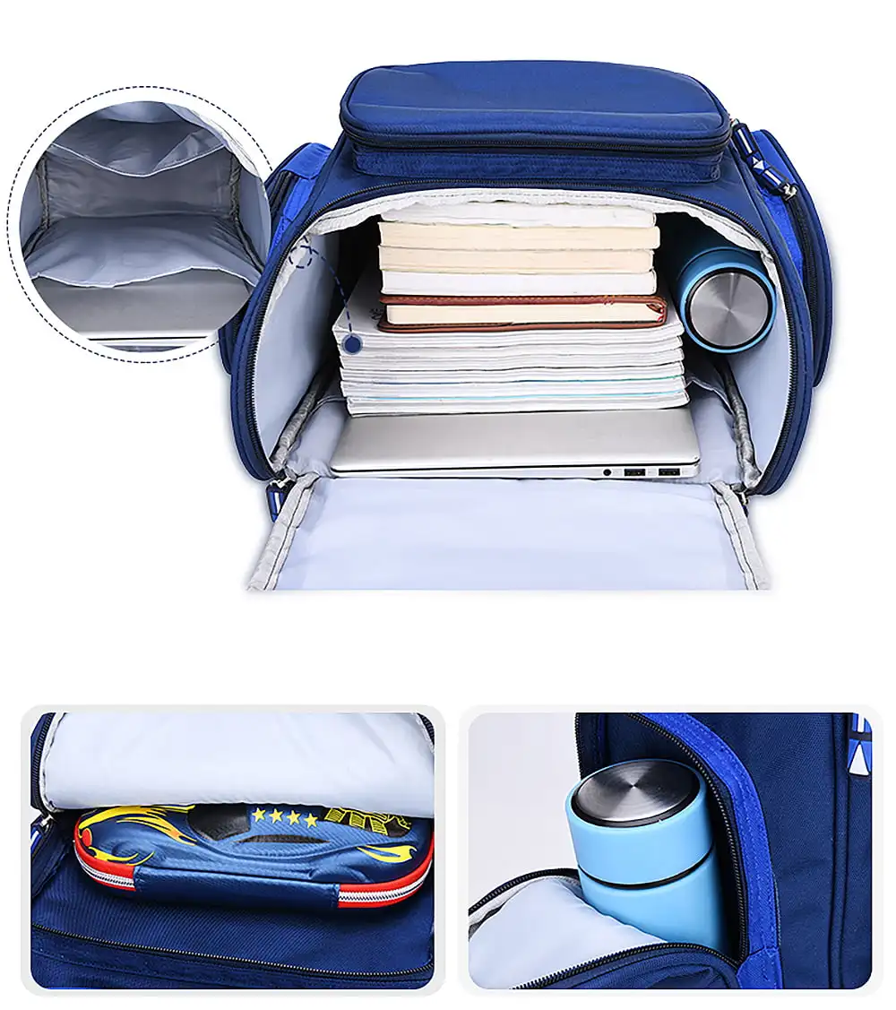 School Bags, School Backpacks for Boys, Child, Gifts, Blue