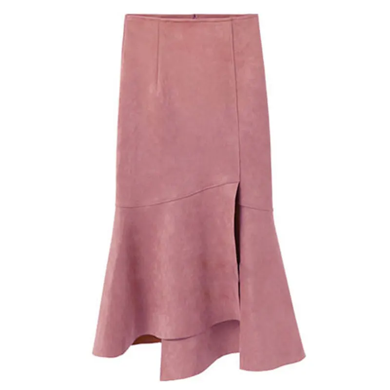 Юбка-годе женская с высокой талией элегантная облегающая длинная офисная юбка