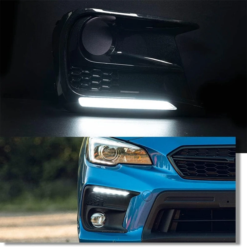 Новинка для Subaru WRX STI 2018-2021 светодиодные дневные ходовые огни противотуманная