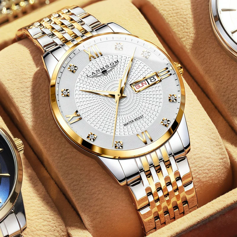 Цельный дропшиппинг брендовые часы Langsuo модные деловые спортивные с двойным