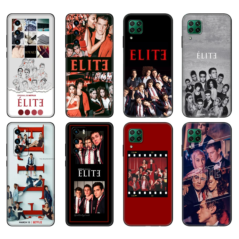 

Черный чехол из ТПУ для Huawei P30 Lite P30 Pro P40, чехол для Huawei P40 LITE E P Smart 2020, чехол для испанской ТВ-серии Elite