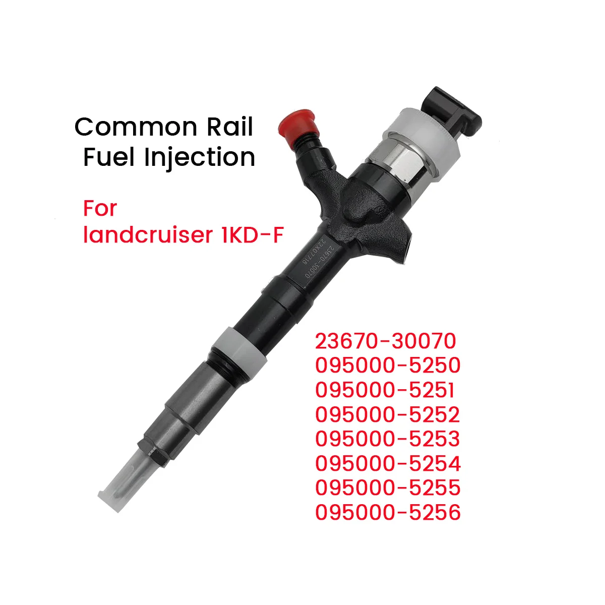 

23670-30070 дизельный топливный инжектор в сборе для двигателя Toyota Landcruiser 1KD-F, инжектор с общей топливной магистралью 095000-5250