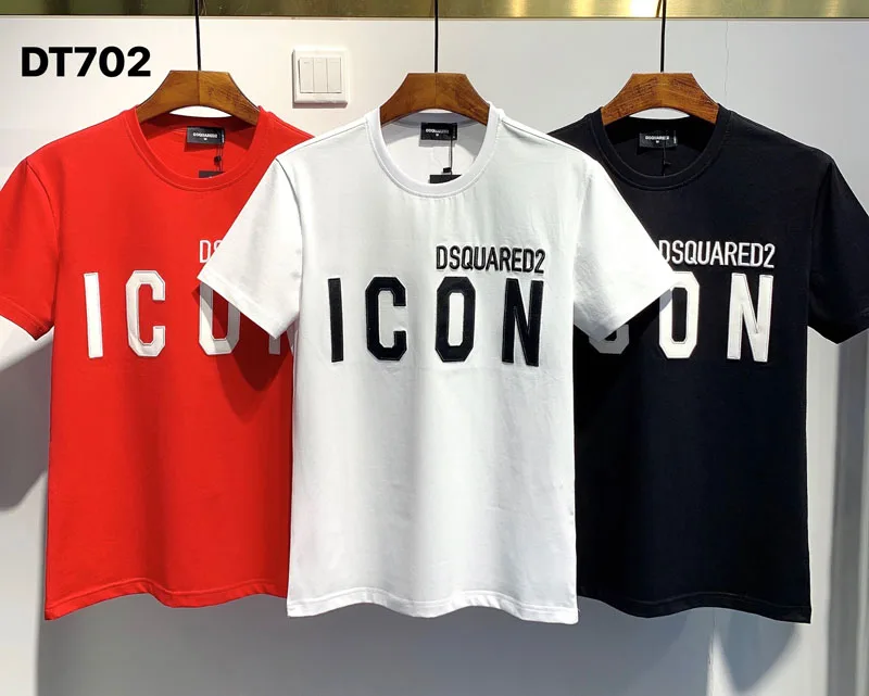 

Men Women Cotton T-Shirt Italian Dsquared2 Brand Summer Short Sleeve Letter Print T-Shirts Vrouwen Korte Mouwen Casual T-Shirts