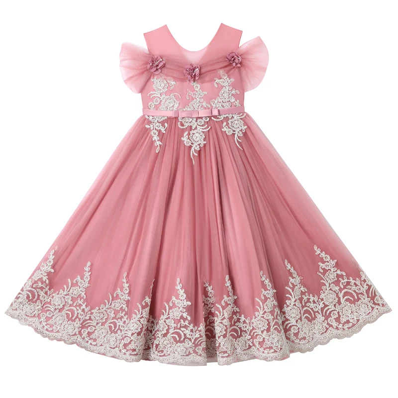 

Party Dresses for Weddings Puff Sleeve Palace Style Long Skirt Small Host Flower Girls High-end Princess Voluminous Gauze Dress