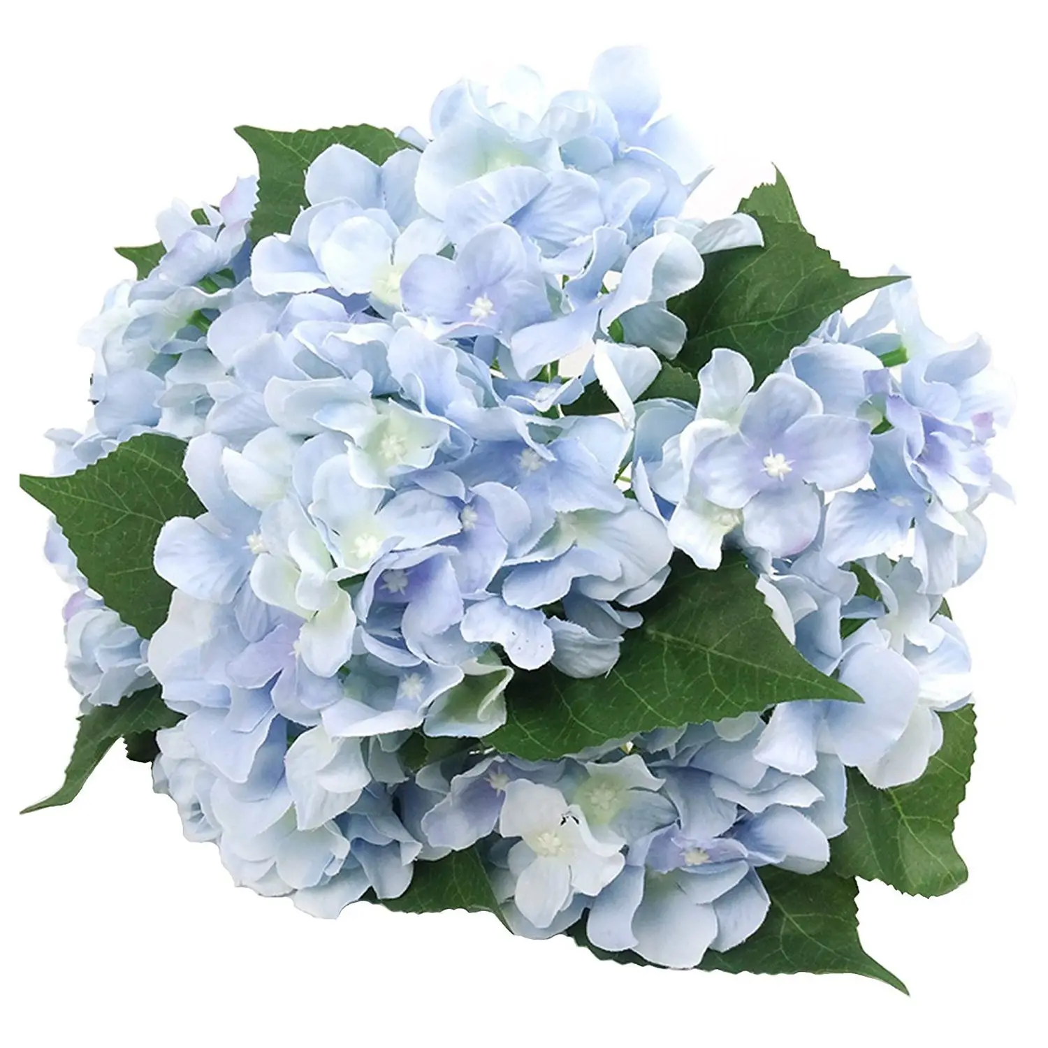 

Artificial Flowers Silk 7 Big Head Hydrangea Bouquet for Wedding, Room, Home, Hotel, Party Decoration and Holiday Gift Blue