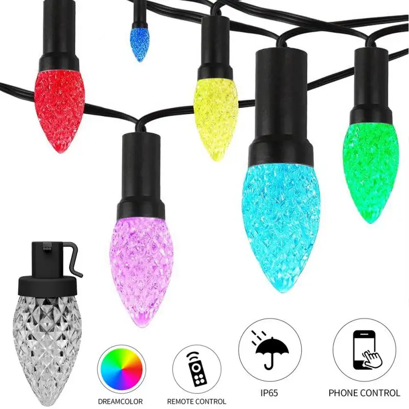 

LED Strip 5m/10m RGB Sync With Music Smart Lights Bluetooth App Control Color Changing Lights Indoor Room Outdoor Garden Decor