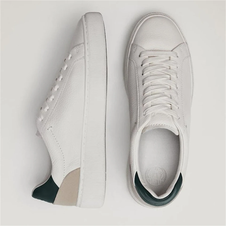 2023 Women Genuine Leather Shoes Spring Trend Female Casual Flats Sneakers Comfort Vulcanized Platform Shoes Zapatillas De Mujer