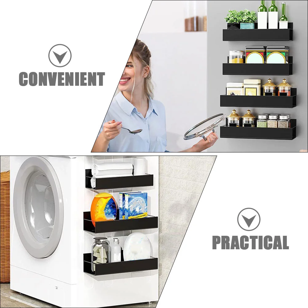 Półka na lodówkę Półki do przechowywania Butelka przyprawy Magnetyczny stojak 2700X850X500CM Żelazny organizer lodówki